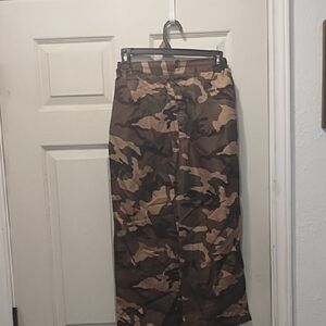 No Label Camouflage Silky Pants